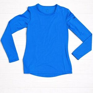 Nike Dri fit Vibrant Blue Long Sleeve Tee, large